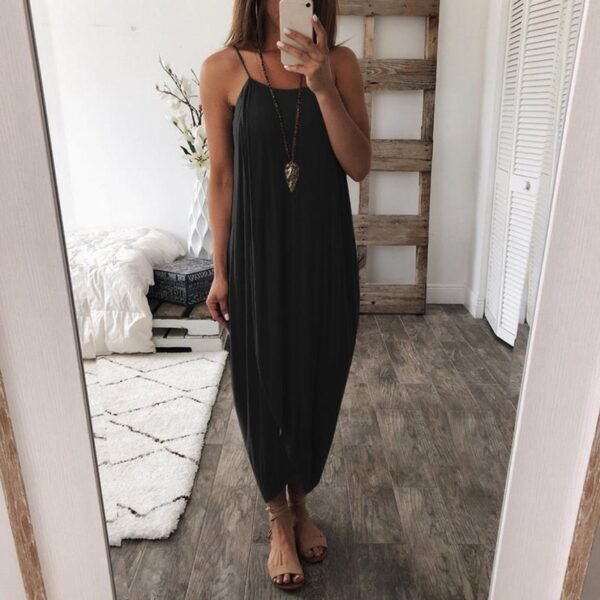 Irregular Dress - Breezy Long Loose Summer Dress - Comfortable Maternity Summer Dress - Image 5