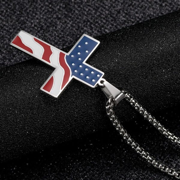 Flag Cross Necklace - Image 7