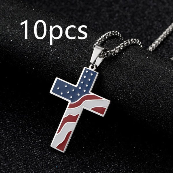 Flag Cross Necklace - Image 6