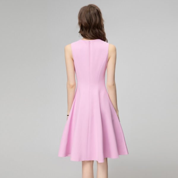 Floral Cinched Sleeveless Dress - Image 4